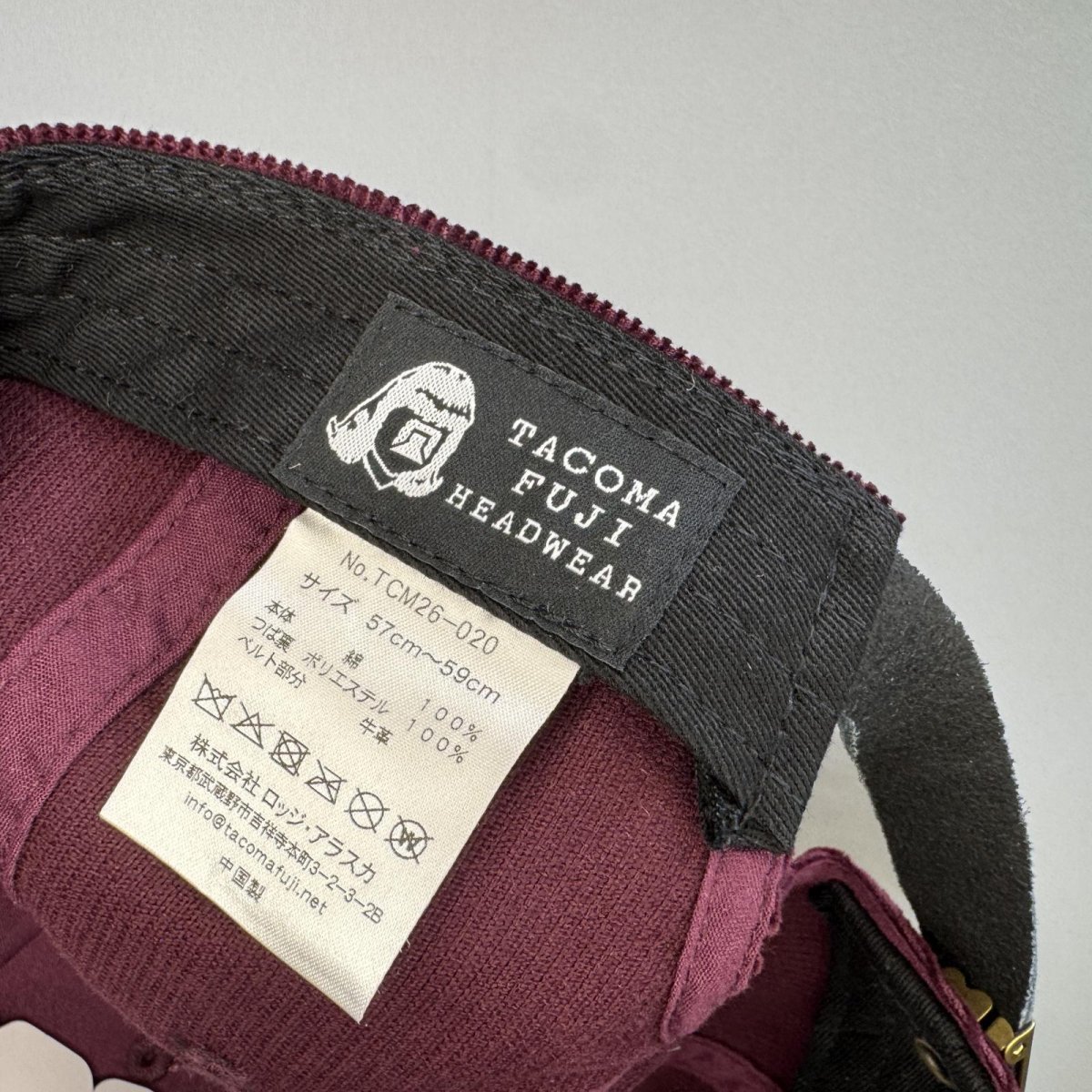 画像5: TACOMA FUJI RECORDS -DOO WOP CAP- BURGUNDY (5)