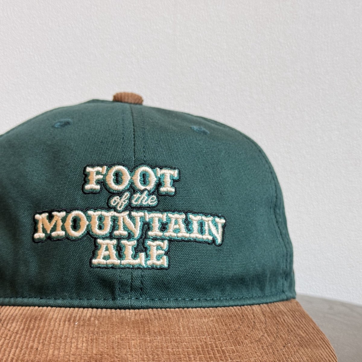 画像1: TACOMA FUJI RECORDS -FOOT OFF THE MOUNTAIN ALE CAP- GREEN x BROWN (1)