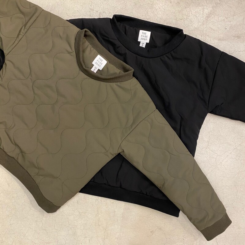 【-for Kid's-】-THE PARK SHOP- MILL BOY CREW(BLACK/KHAKI)