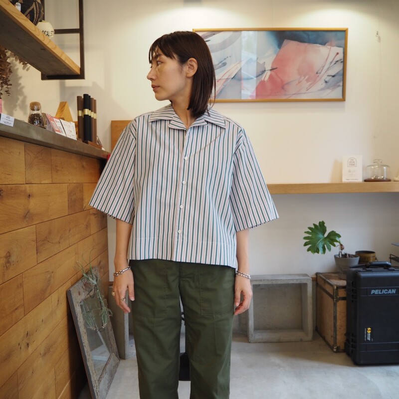 【for-Lady's】MANON WIDE SLEEVE OPEN COLLAR SHIRT