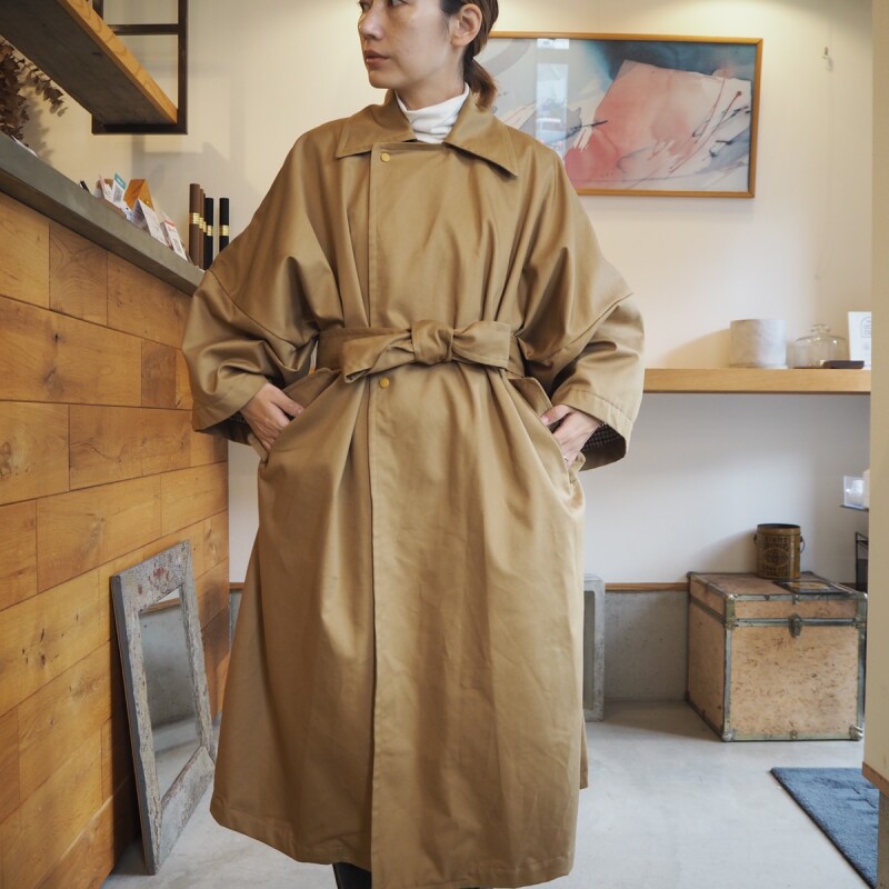 【for-Lady's】MANONBIG SQUARE COAT（CAMEL)