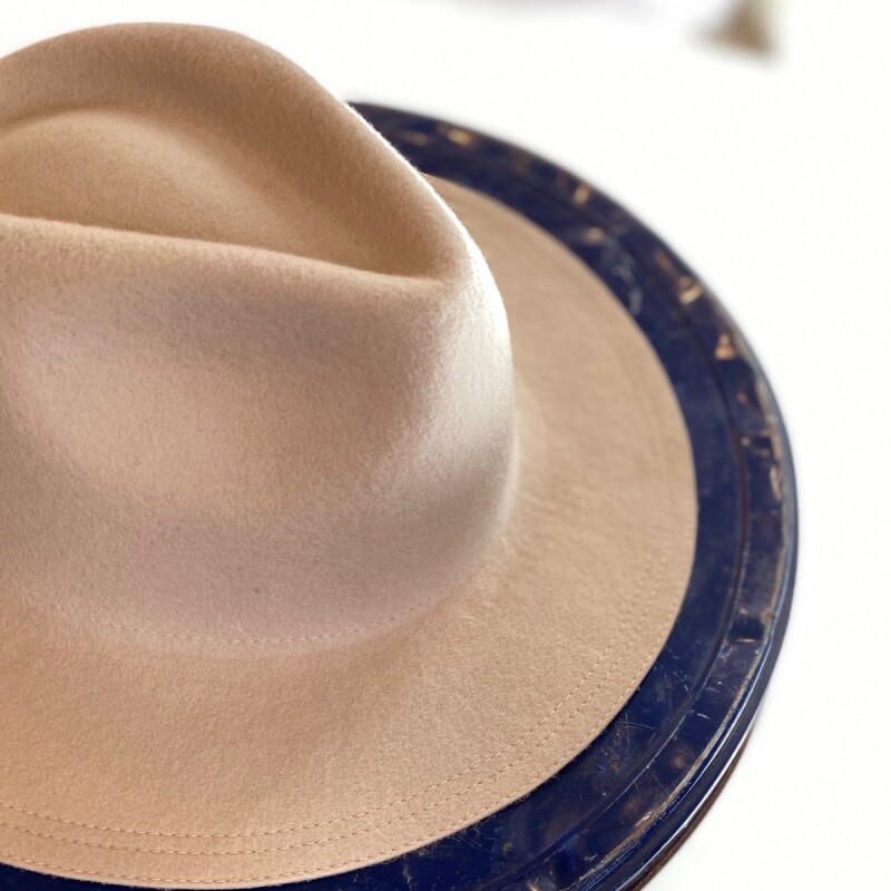 -HIGHER-  FELT WIDE BRIM FEDORA