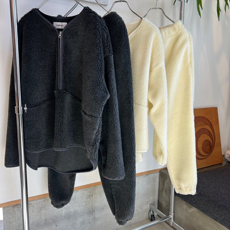 【for-LADY'S】euphoric clasic fleece pullover