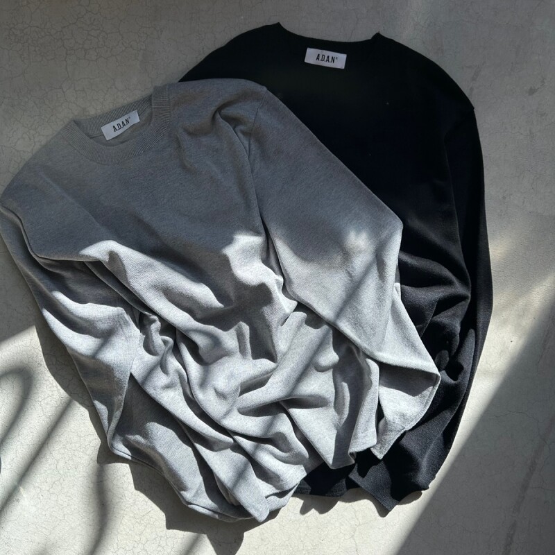 【2色展開】A.D.A.N KNIT LS T