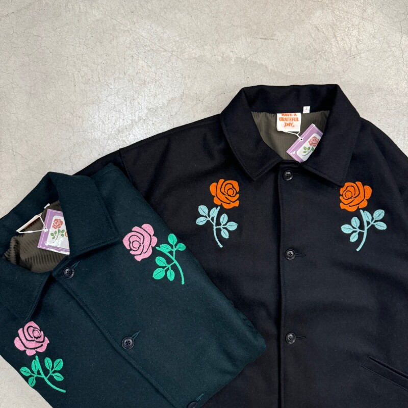 -HAVE A GRATEFUL DAY- MELTON JACKET